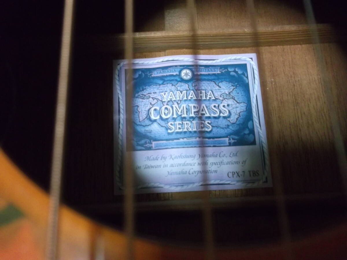 Yamaha CPX-7 TBS Compass Series Electro Acoustic Guitar Japan