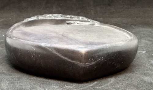 Chinese Natural Inkstone Hand Carved Calligraphy Art Paint Wooden Box - Picture 10 of 12