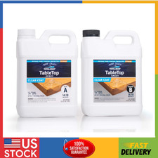 Table Top Epoxy Resin Kit - 1 Gallon Crystal Clear w/ High Gloss  UV-Resistance