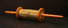 STURDY Vintage 12.5 " Wooden Kite String Winder Spool Spindle Painted