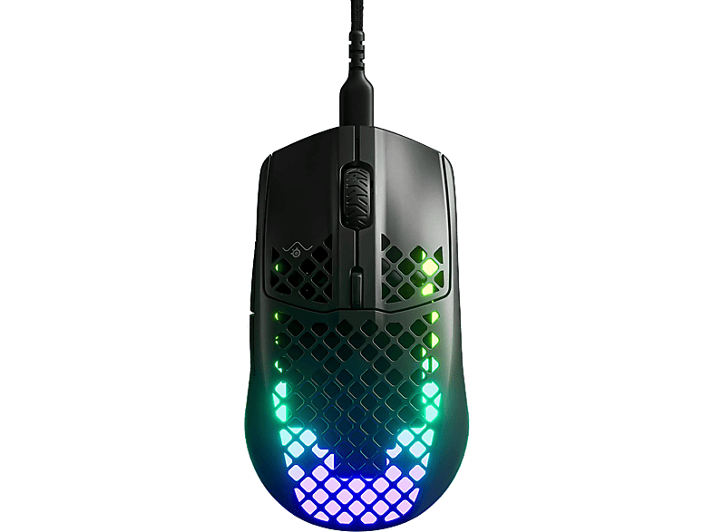 Ratón gaming - SteelSeries Aerox 3, Por cable, 8500 dpi, Ergonómico, Multicolor