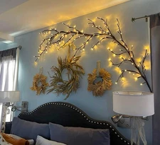 Enchanted Willow Vine Lights for Wall: 7.5FT Led Twinkling Tree Branch Light for