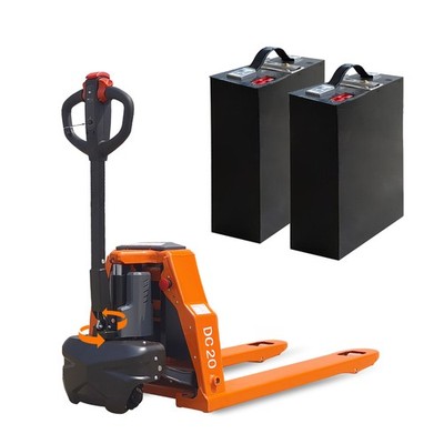 2 Battery-4400LBS Fully Electric Pallet Truck 48V Lithium Battery 48'' x 27'' 