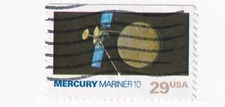 STAMP US SCOTT 2568 "Mercury & Mariner 10" 29 CENT 1991 USED - B