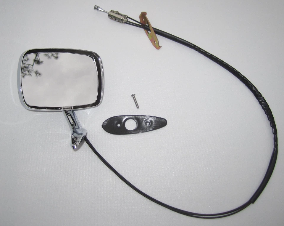 Kit de espejo retrovisor Buick Skylark GS Les LH Remote OS 1968-1969. OEM #1231655 Foto 2 de 4