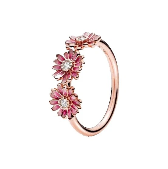 Rose Gold Plated Flowers & Plants Fashion Rings