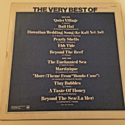 JAZZ LP -THE VERY BEST OF -Martin Denny- UNITED ARTISTS 1975 Original 12'' RARE - Picture 4 of 6