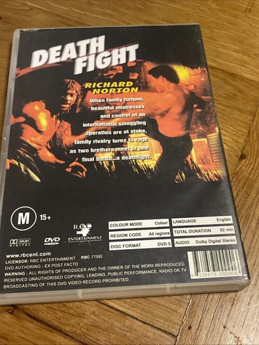 DEATH FIGHT AUSTRALIA'S RICHARD NORTON ACTION MARTIAL ARTS DVD MOVIE REGION FREE - Picture 2 of 3