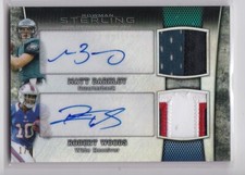 ROBERT WOODS MATT BARKLEY 2013 Bowman Sterling RC Dual RPA #'d 1/5 Auto