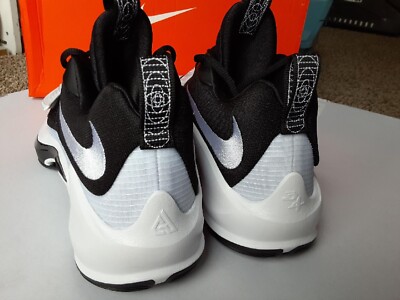 NEW [Nike] Zoom Freak 3 Black/White Athletic Basketball Shoes Sneakers Mens 12 Nike Zoom Freak 3 Mens basketball shoes Tb -White/Black  main image 3