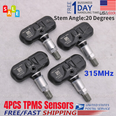 4pcs TPMS Tire Air Pressure Sensor 42607-33021 for Toyota 4Runner Lexus LS460