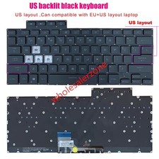 New black US Keyboard Backlit For ASUS TUF DASH FX516 FX516P FX516PR FX516PM