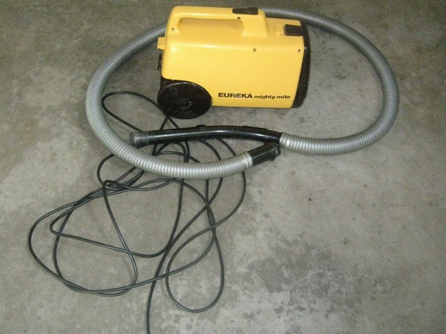 eureka mighty mite canister vacuum yellow