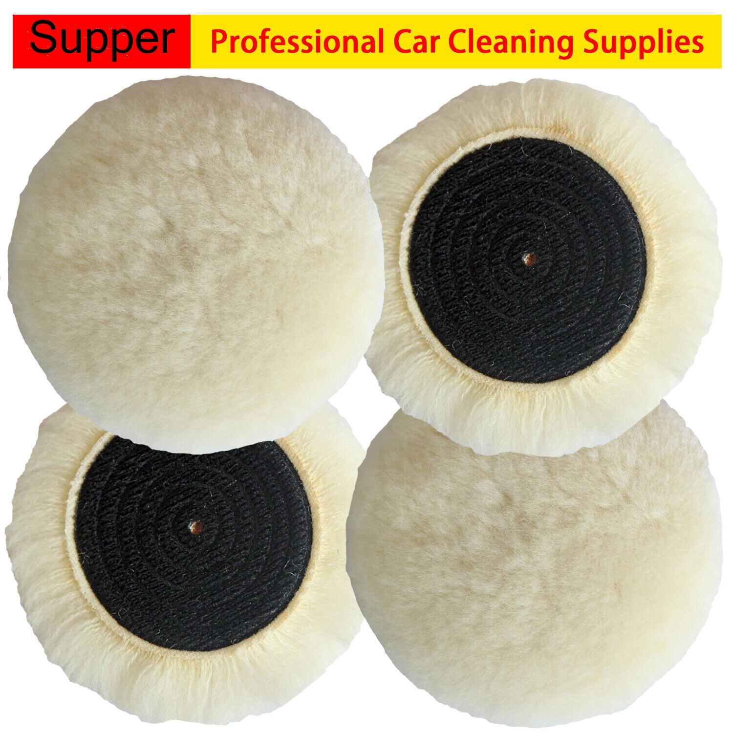 Polishing Pad Buffing Pads Kit 4PCS 3inch Polishing Pad Atta