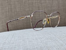 Vintage Laura Ashley HEATHER Women Glasses/Eyeglasses Frame Gold Tone Japan