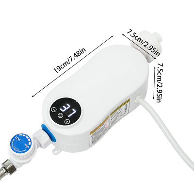 3500W Instant Hot Water Heater  Tankless Electric Shower 110V