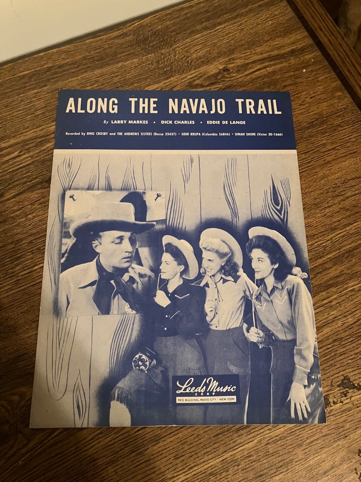 Vintage Sheet Music - Along the Navajo Trail