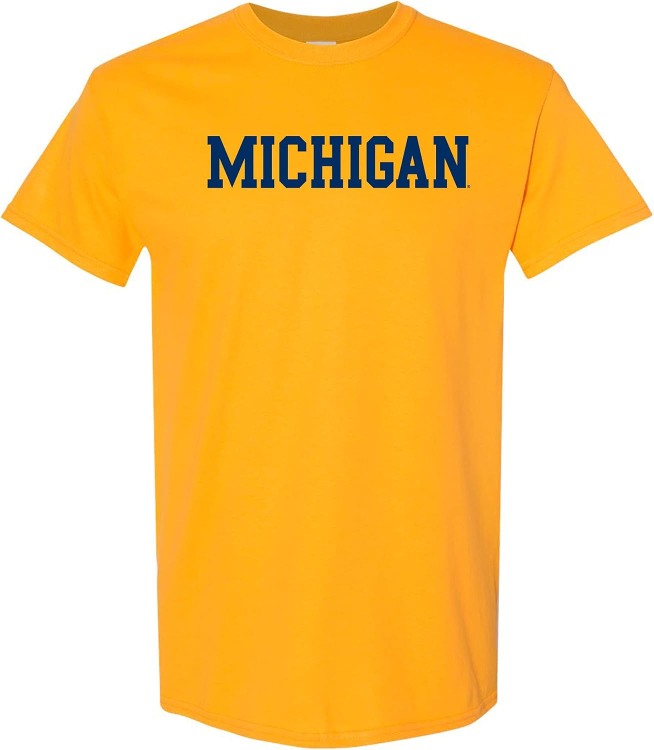 Michigan Wolverines Basic Block, Team Color T Shirt, College, University