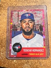 2022 Topps Chrome Platinum Fuchsia Atomic Refr # 324 Teoscar Hernandez 100/100