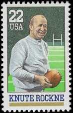 Scott # 2376 - Knute Rockne - Single Stamp - MNH - 1988
