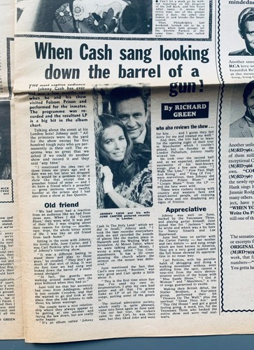 NME 1968 UK Magazine JIMI HENDRIX Electric Ladyland JOHNNY CASH Nina Simone - Afbeelding 3 van 5