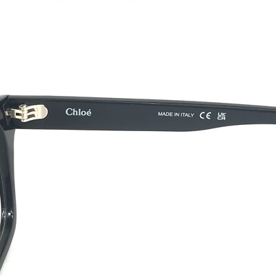 Chloe アイウェア レクタンクルフレム メカネ CH0242O 005 Chloe Eyeglasses Frames CH0242O 005 Polished Black Cat Eye