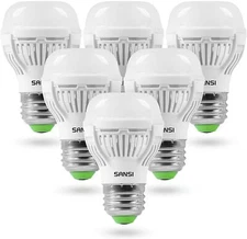 SANSI 60W Equivalent LED Light Bulb 4/6Pack 900LM 4000K Cool White 9W Home Lamp