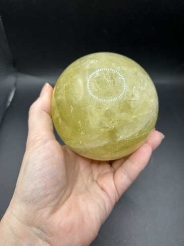 Citrine Crystal Sphere Yellow Quartz 1129g Healing Decor Stone Statement Collect - Picture 3 of 10