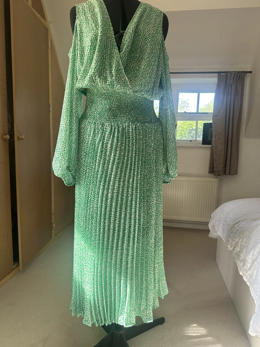 Silkfred green dress top