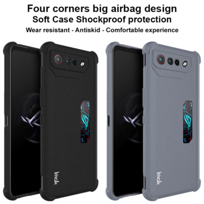 IMAK For Asus ROG Phone 7 Ultimate, Shockproof Airbag Sandy TPU Matte Case Cover