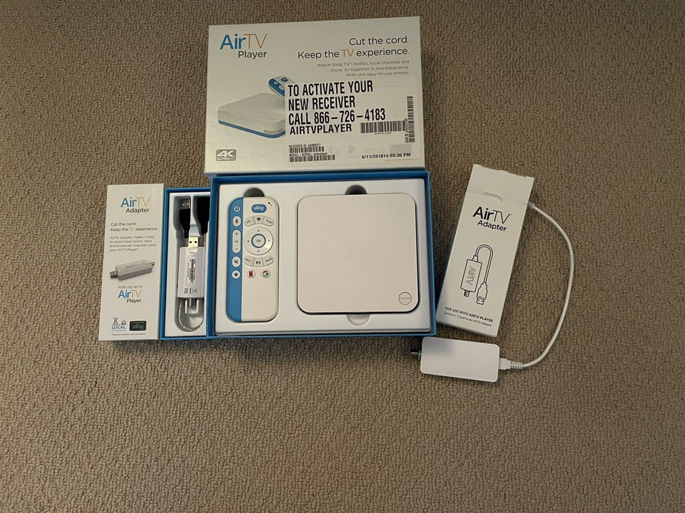 AIR TV Streaming Media Player Remote HDMI 4K SLING NETFLIX GOOGLE