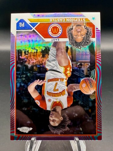2023 Topps McDonalds A/A - Stephon Castle Aqua/Fuchsia Swirl Refractor /175 #4 - Bild 4 von 10