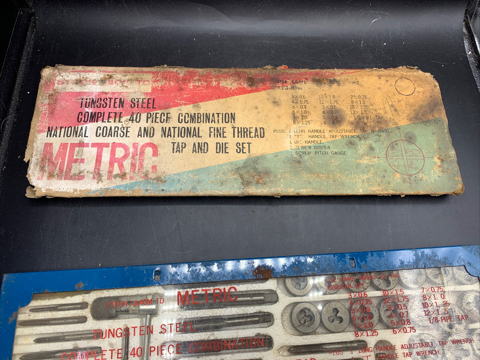 40Piece Tap and Die Set Tungsten Alloy Steel Japan eBay