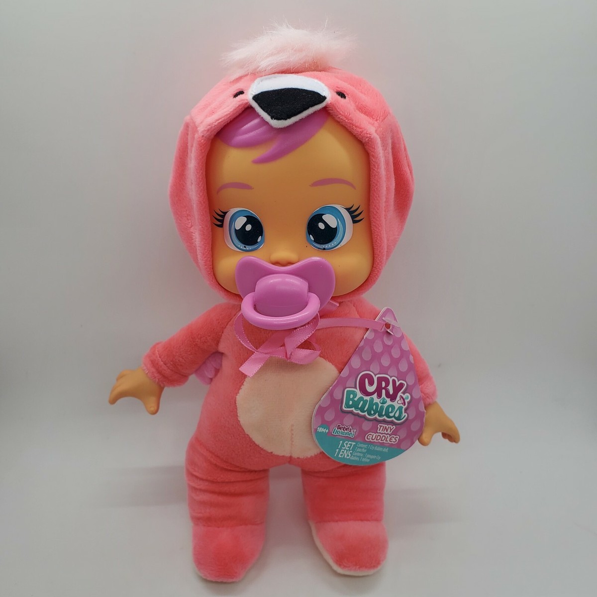 Flamingo Flipy Bebe Lloron Cry Babies Dotty Doll, Baby Doll Toy