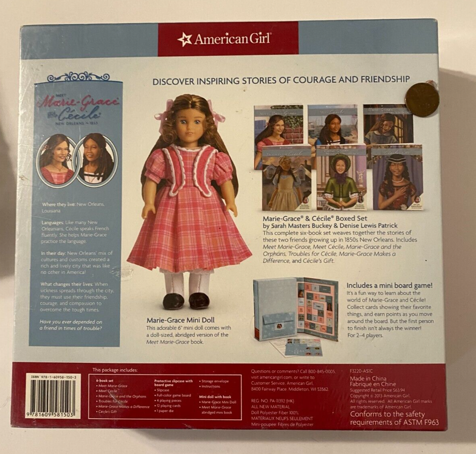 Retired American Girl MarieGrace & Cecile Boxed 6 Book Set & Marie