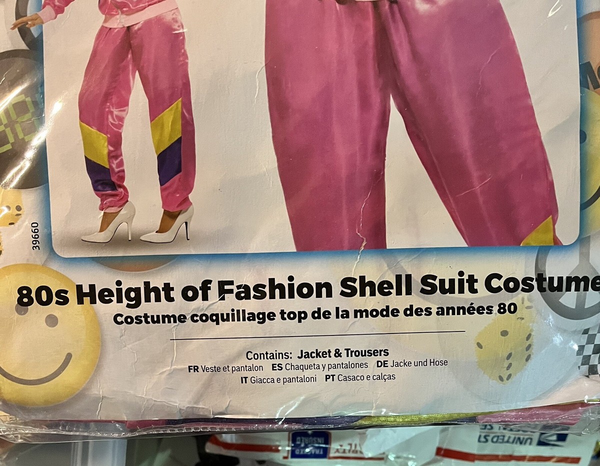 ハードディスク Smiffys 80s Height of Fashion Shell Suit Costume, Pink (Size S) | eBay