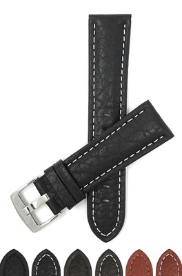 18mm Buffalo Pattern Leather Watch Band Strap for Skagen Ryle