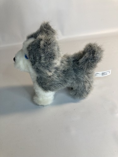 American Girl HUSKY Dog PEPPER Gray White Doll Pet Plush Stuffed Animal Toy - Picture 2 of 4