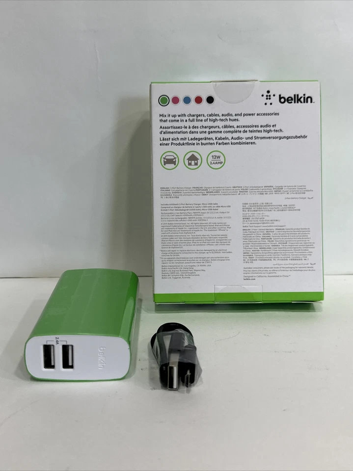 Belkin Mixit Power Pack 4000mAh Cargador Portátil Doble USB con Cable Micro USB Foto 4 de 4