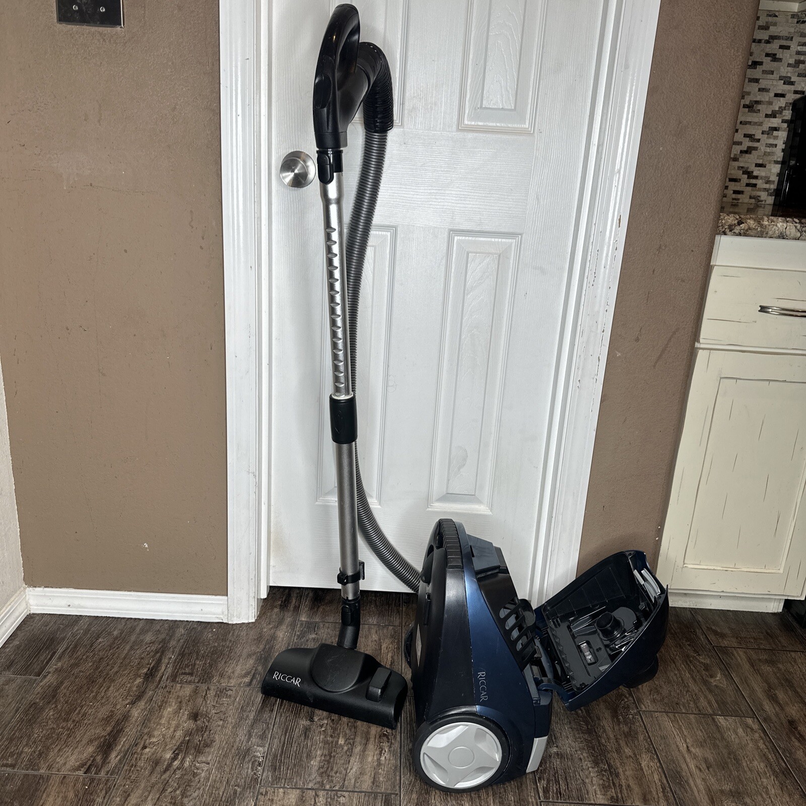 Riccar Canister Vacuum Cleaner Moonlight Blue 8 with Hose Attachments