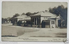 1906 New York Zoological Park Monkey House Real Photo Postcard