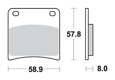 Plaquettes de frein KH146 Sinter gold à haute endurance thermique