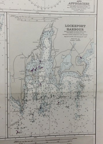 VINTAGE ADMIRALTY CHART. No.340. HARBOURS in NOVA SCOTIA. 1964 Edition - Picture 8 of 8