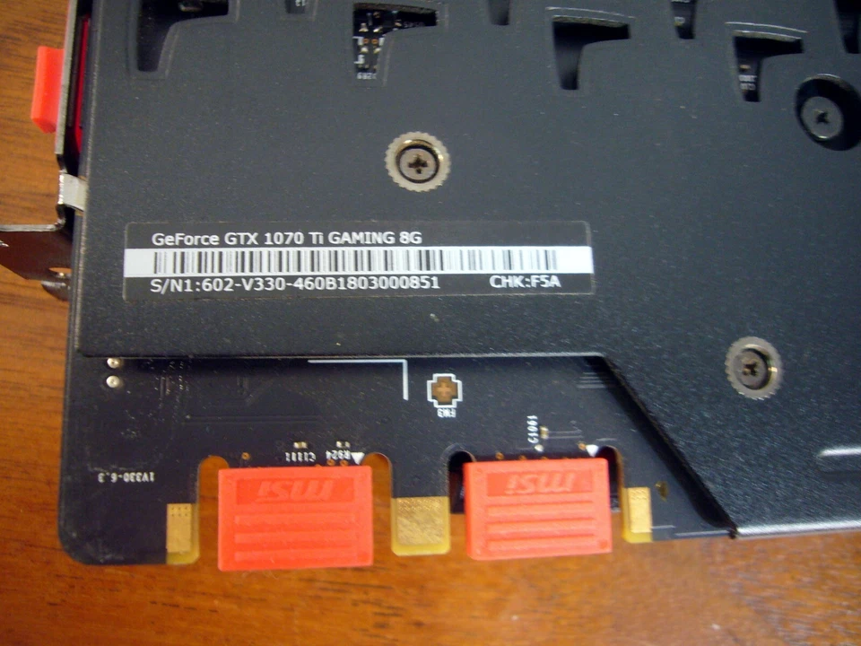 MSI GeForce GTX 1070 Ti 8GB GAMING GDDR5 PCI-E Graphics Video Card DP DVI HDMI - Image 3 of 4