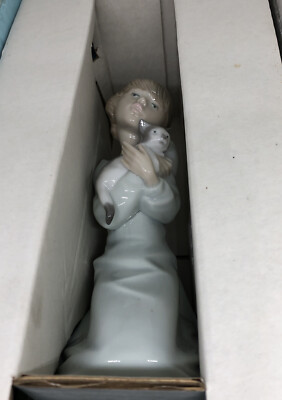Lladro Sleepy Kitten 05712 Buenas Noches Gatito Vintage Retired