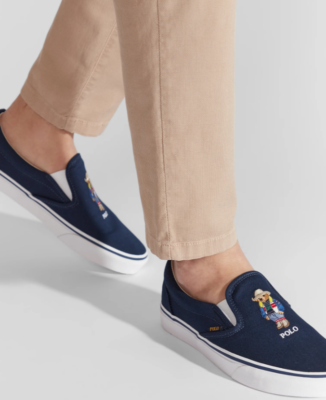 (取寄) ラルフローレン メンズ キートン-スリップ Polo Ralph Lauren men Polo Ralph Lauren Keaton-Slip Beach  Bear Men's Polo Ralph Lauren Keaton Bear Slip-On Sneakers Shoes – Rare