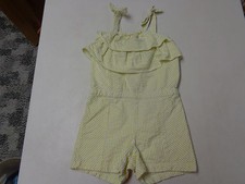 GYMBOREE BRIGHT AND BEACHY STRIPED SEERSUCKER 1 PC ROMPER GIRLS SZ  4