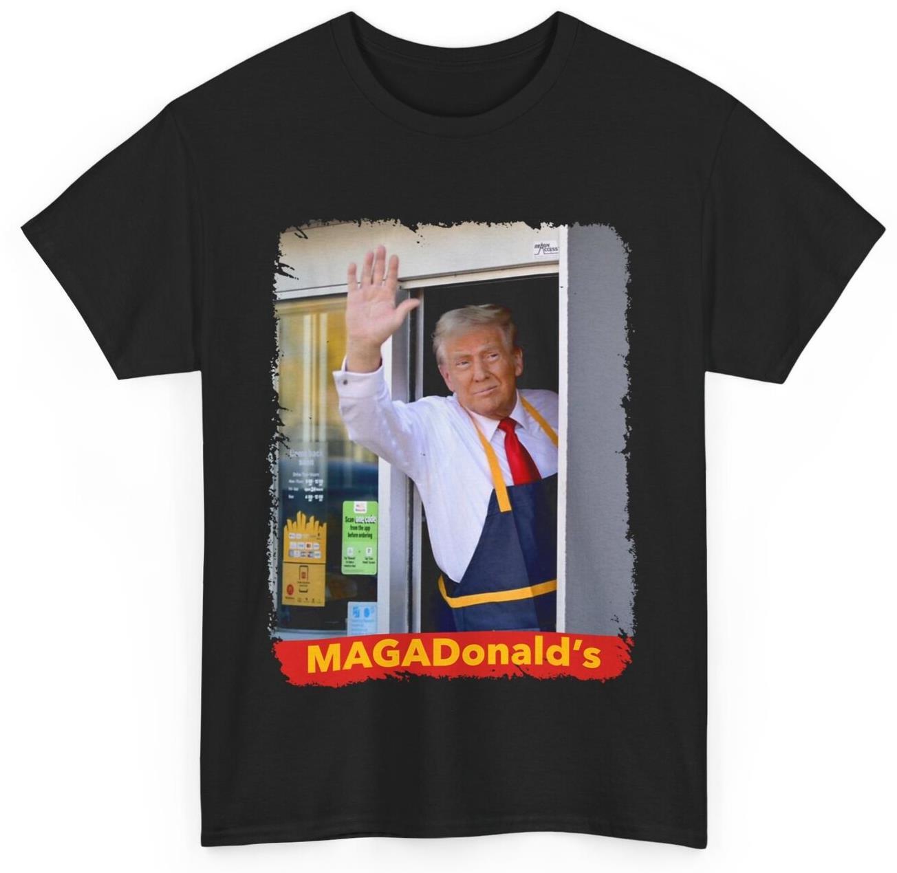 MAGADonald s Funny Trump Meme 2024 Shirt  MAGADonald s Trump 2024 T-Shirt