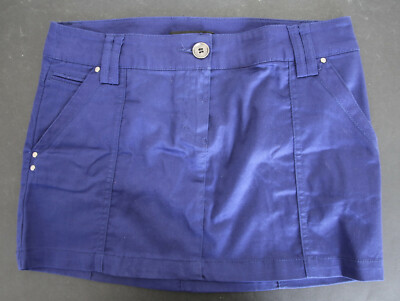 MANGO Basics Navy Blue Short / Mini / Micro Skirt Size EUR 36 USA 4 MEX 3 D 34 