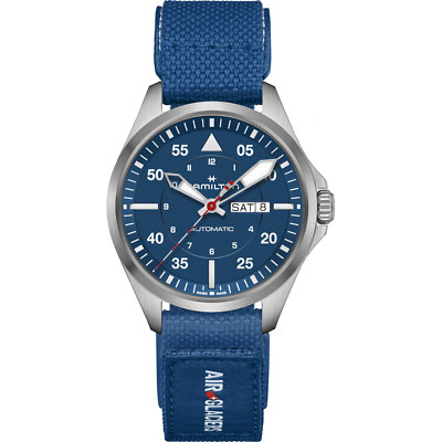 Hamilton Khaki Aviation Pilot Day/Date Auto Air Glaciers EDT Men Watch H64655941